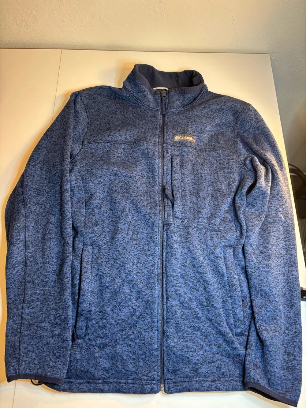 Columbia Men's Blue Full-Zip Fleece Jacket